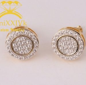 Iced Out Custom Round Studded Earrings